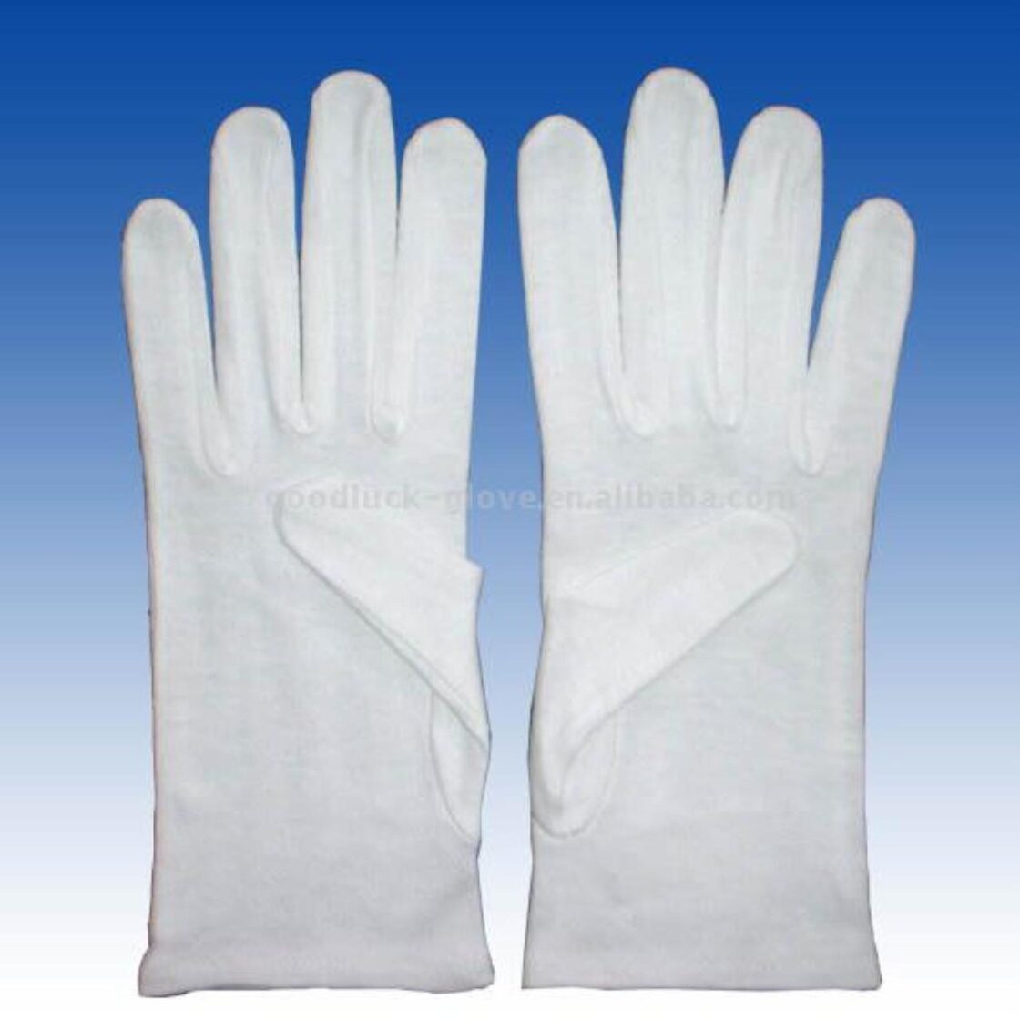 5-Finger-Handschuhe aus Baumwolltricot Gr.10